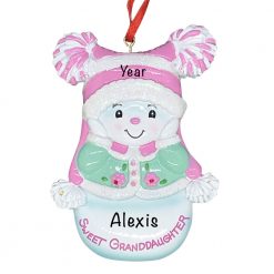 Sweet Granddaughter Personalized Christmas Ornament