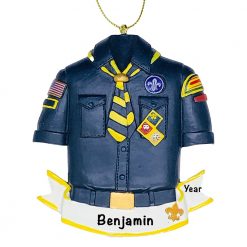 Cub Scout Boy Scout Personalized Christmas Ornament