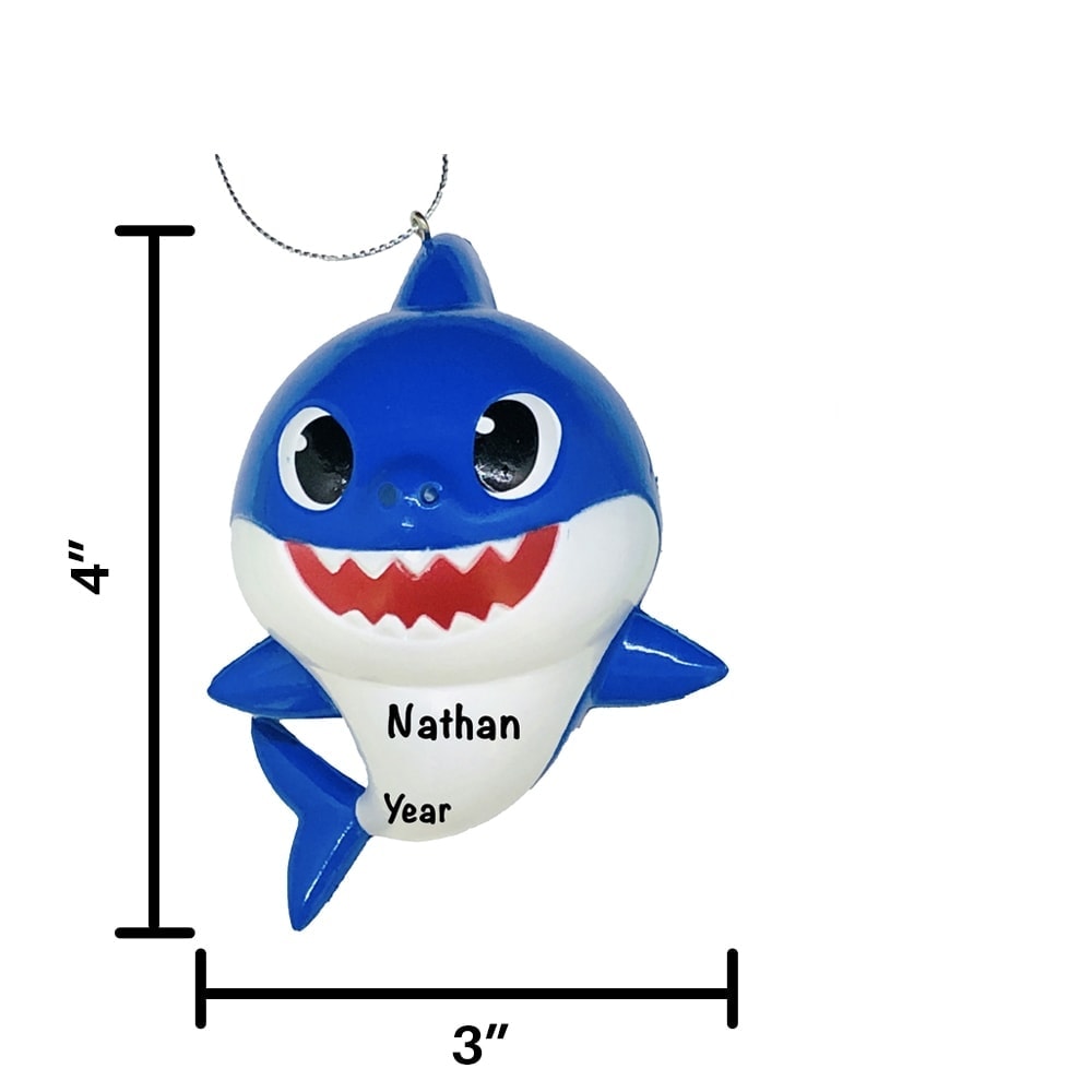 Download Baby Shark - Daddy Shark Blue Personalized Ornament