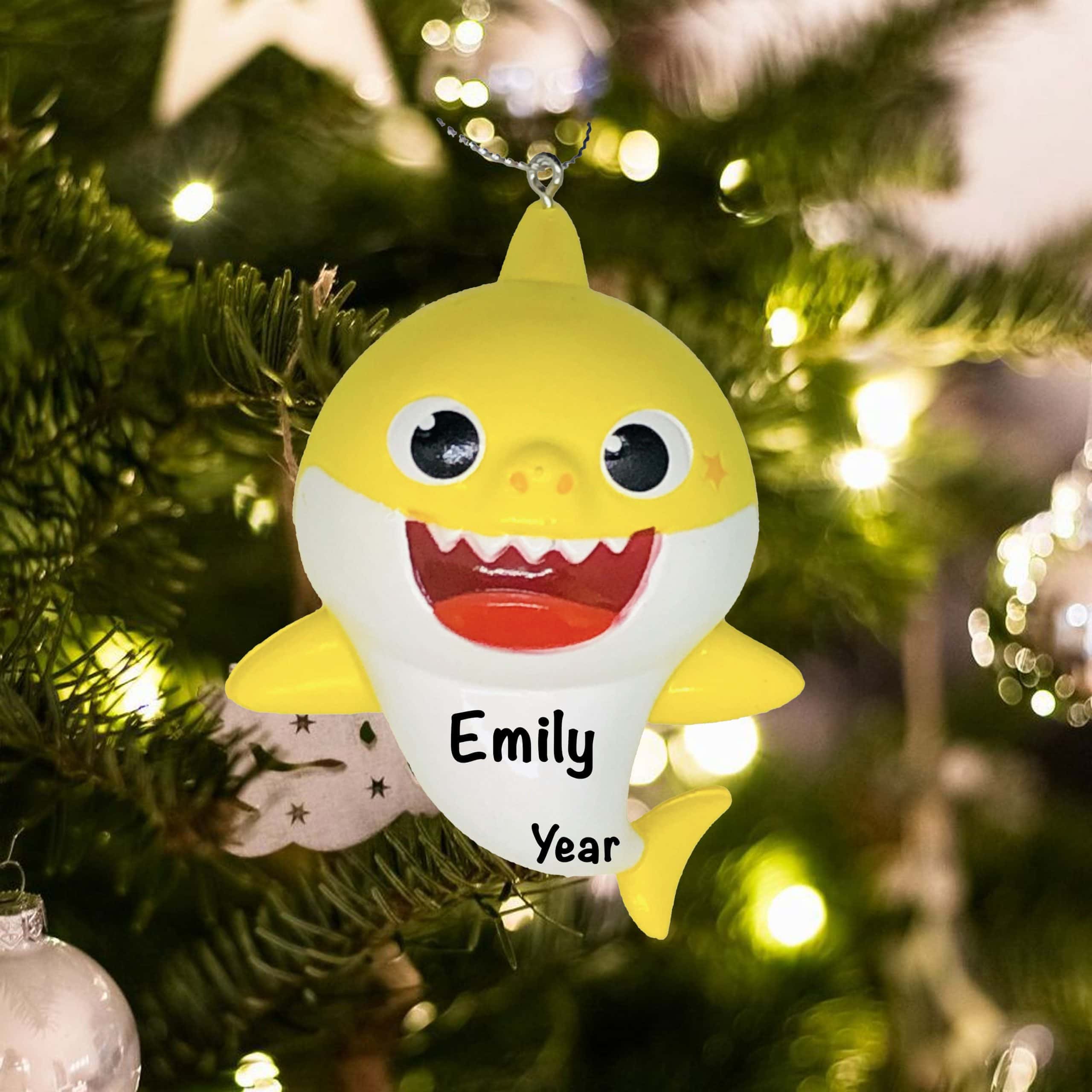 Download Baby Shark Yellow Personalized Ornament - MyOrnament.com