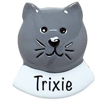 RMCG Gray Cat Add On Personalized Ornament