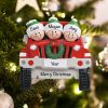 JEEP Family of 3 Personalized Christmas Ornament