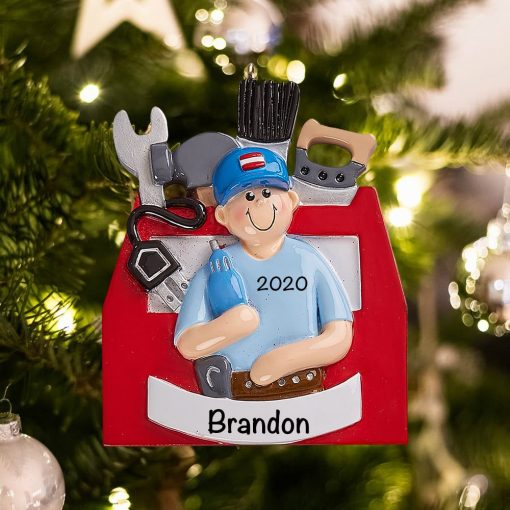 Handyman Personalized Christmas Ornament