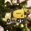 Cement Truck Personalized Christmas Ornament
