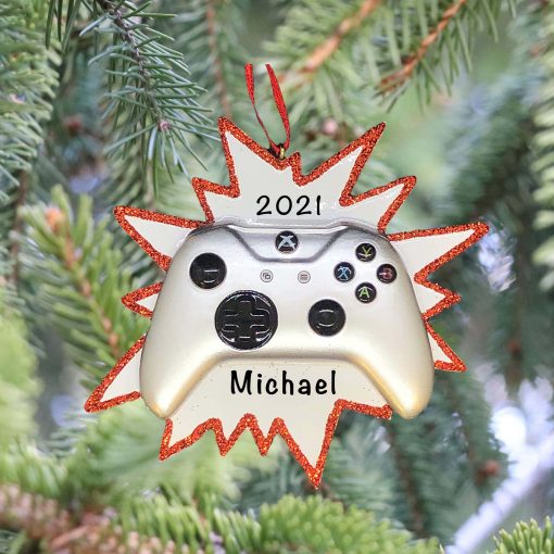 Video Game Controller Personalized Christmas Ornament