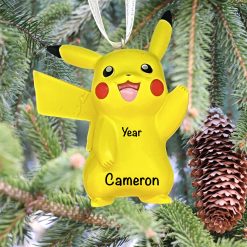 Pokemon Pikachu Personalized Christmas Ornament