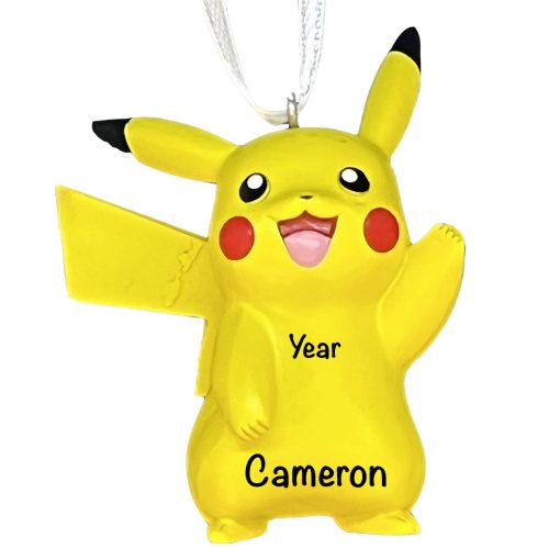 Pokemon Pikachu Personalized Christmas Ornament