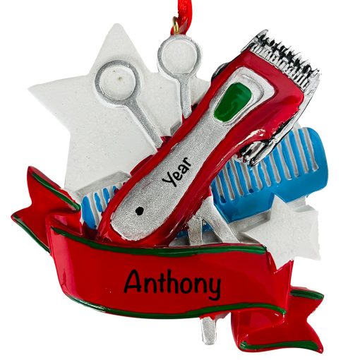 Barber Hair Stylist Personalized Christmas Ornament
