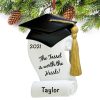 Graduation Tassle Personalized Christmas Ornament Gift