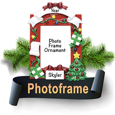 Photoframe Personalized Christmas Ornaments