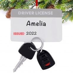 New Drivers License Personalized Christmas Ornament
