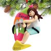 Wind Surfing Girl Christmas Ornament