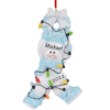 Baby Boy Christmas Lights Personalized Christmas Ornament