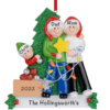 Decorating the Christmas Tree Family of 3 Personalized Christmas Ornament Holiday Traditions