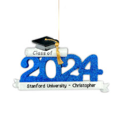 Personalized 2024 Graduation Christmas Ornament - High School College Grad Gift - Holiday Traditions