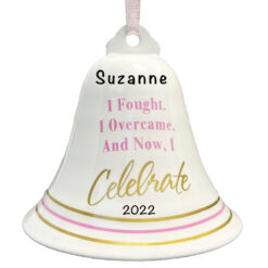 Cancer Bell Personalized Christmas Ornament