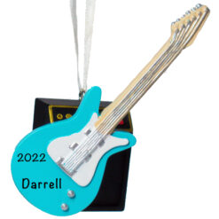 Electric Guitar Personalized Christmas Ornament