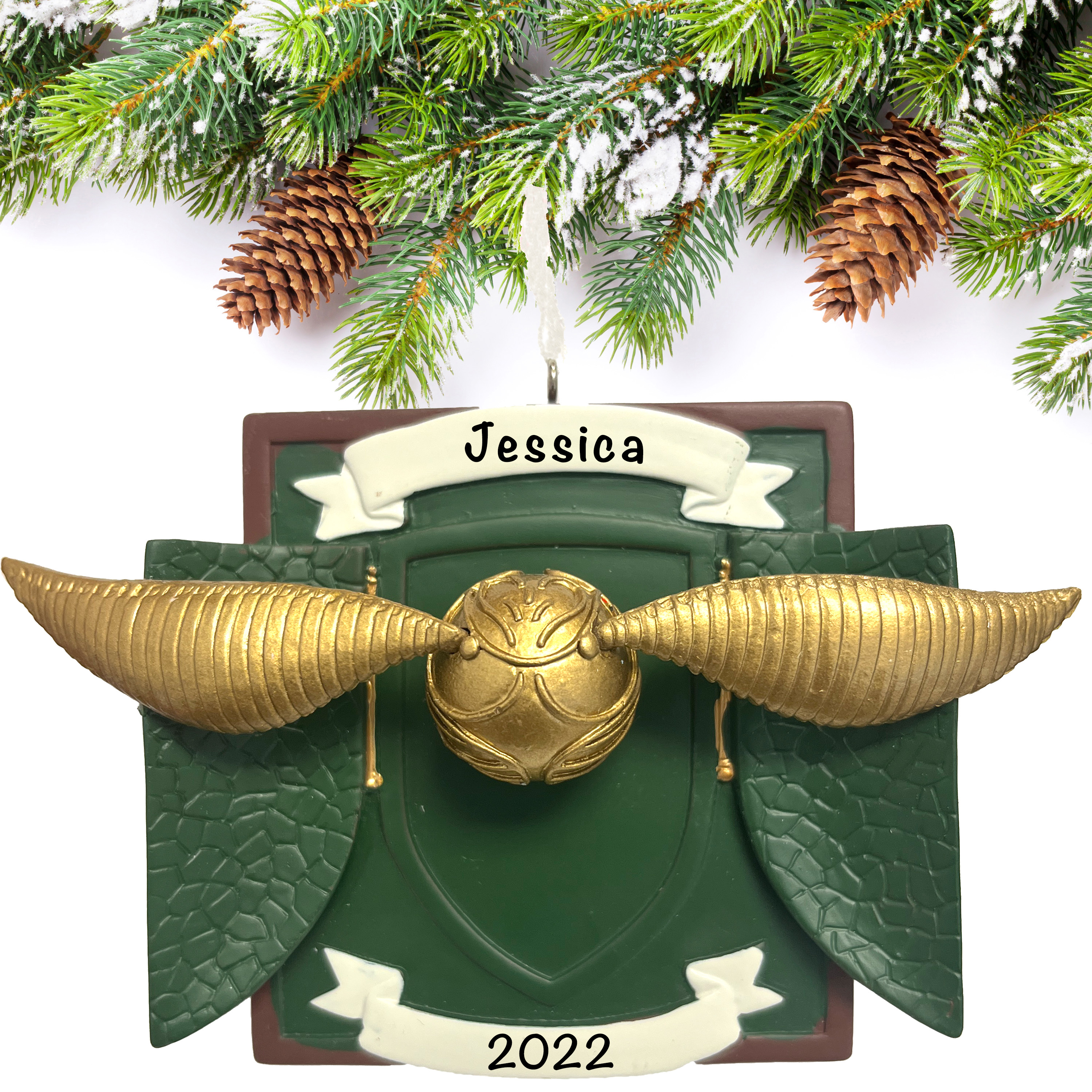 Harry Potter Snitch Personalized Christmas Ornament