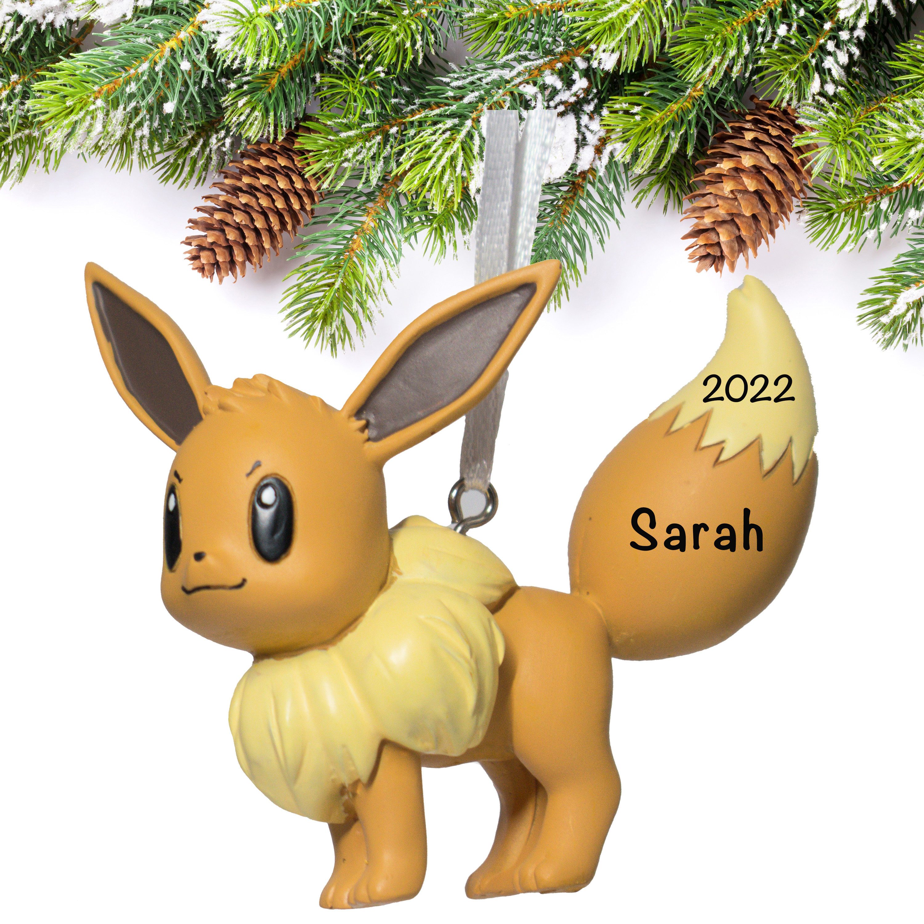 Mini Pokémon Holiday Eevee Ornament, 1