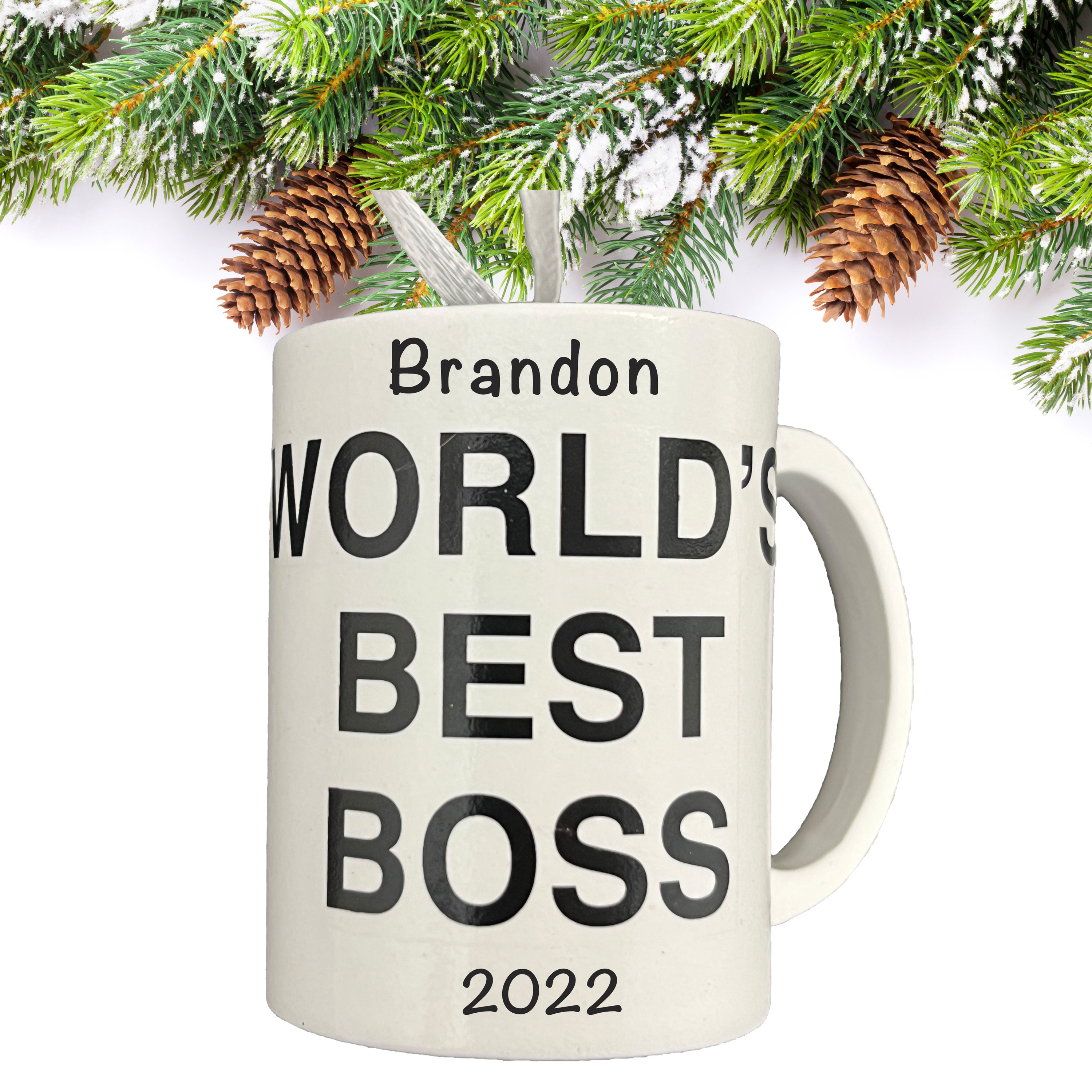 Worlds Best Boss - The Office TV show Ornament