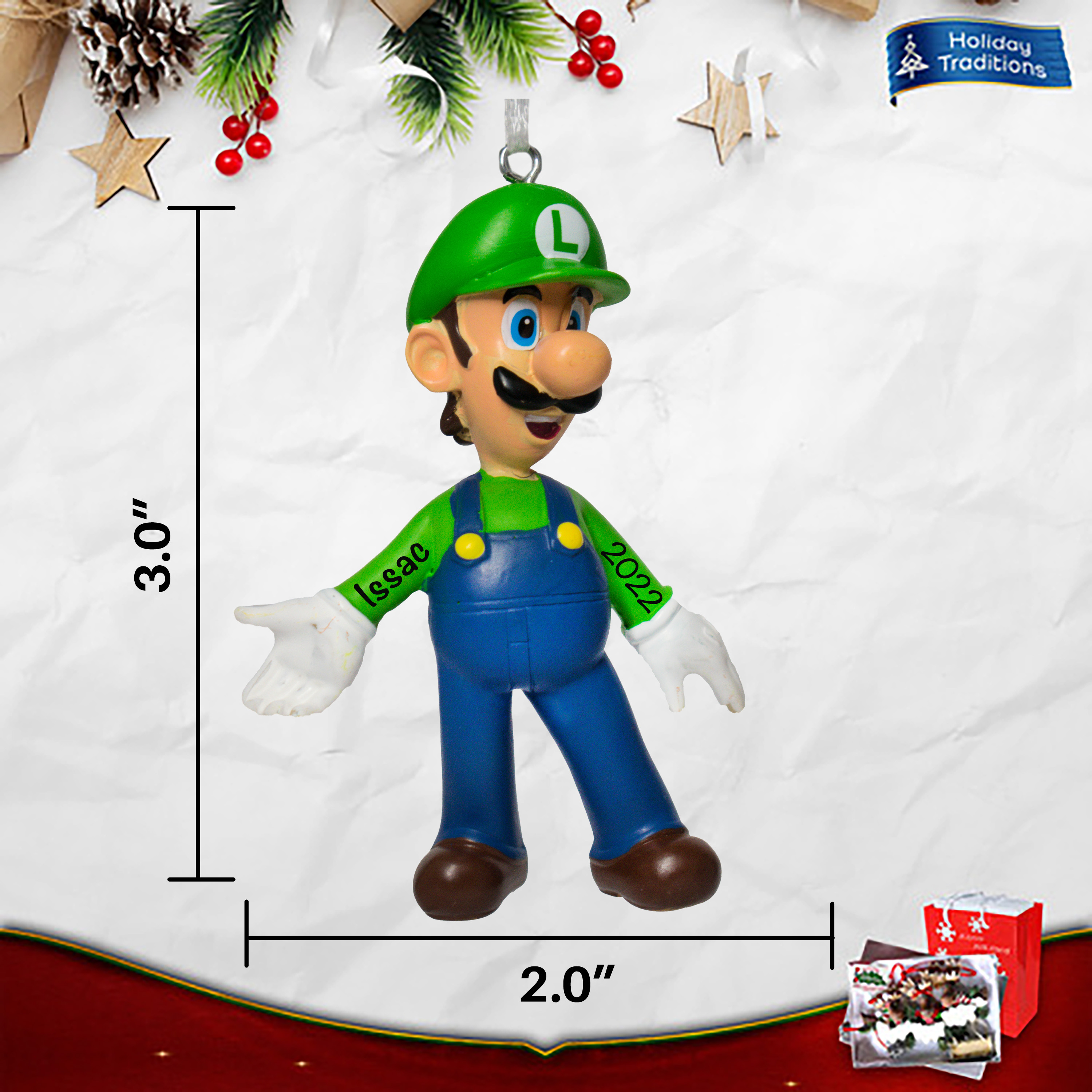 Luigi Super Mario Brothers Christmas Ornament
