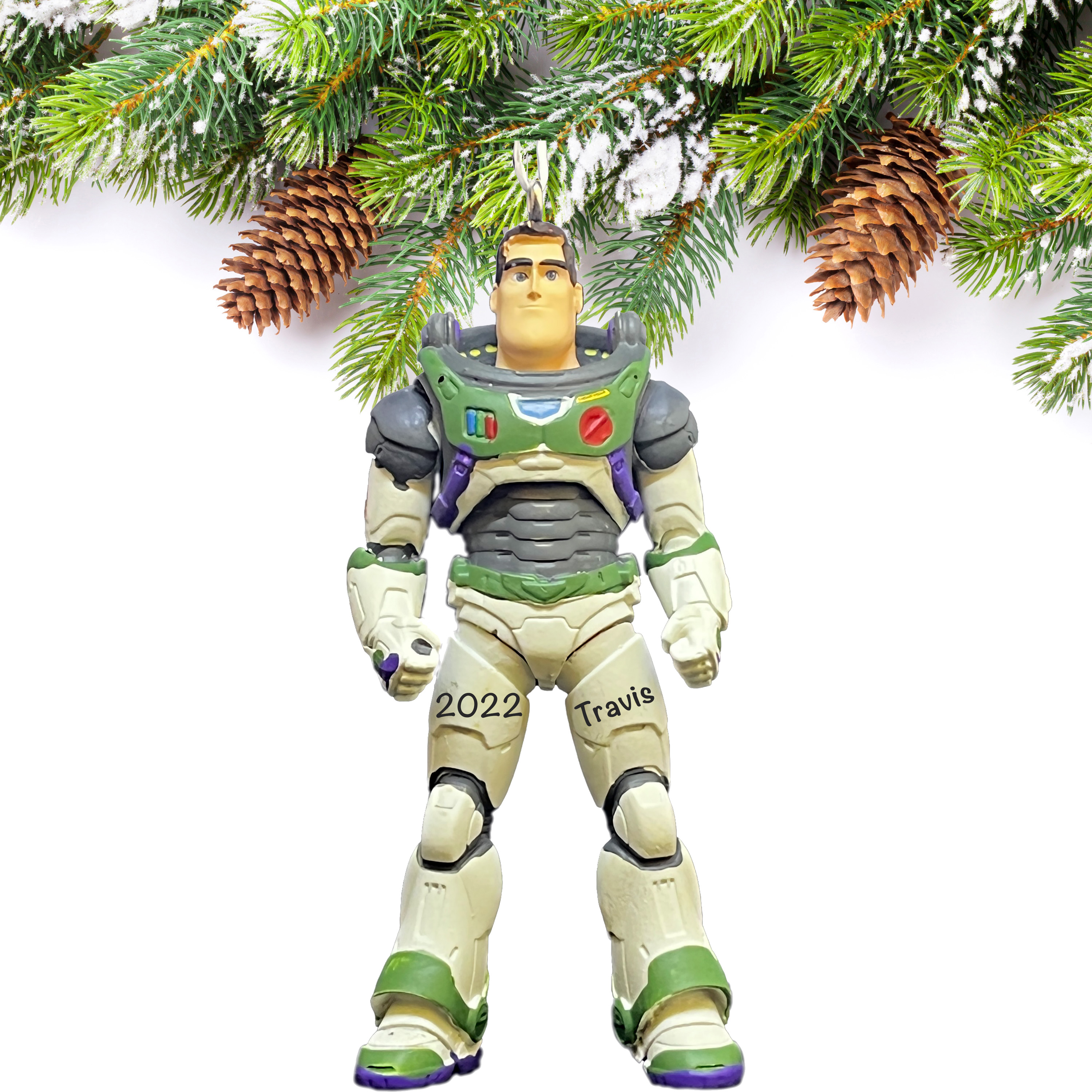 Buzz Lightyear Ornament - Disney Buzz Christmas Ornament - Personalized Buzz Lightyear Christmas Ornament