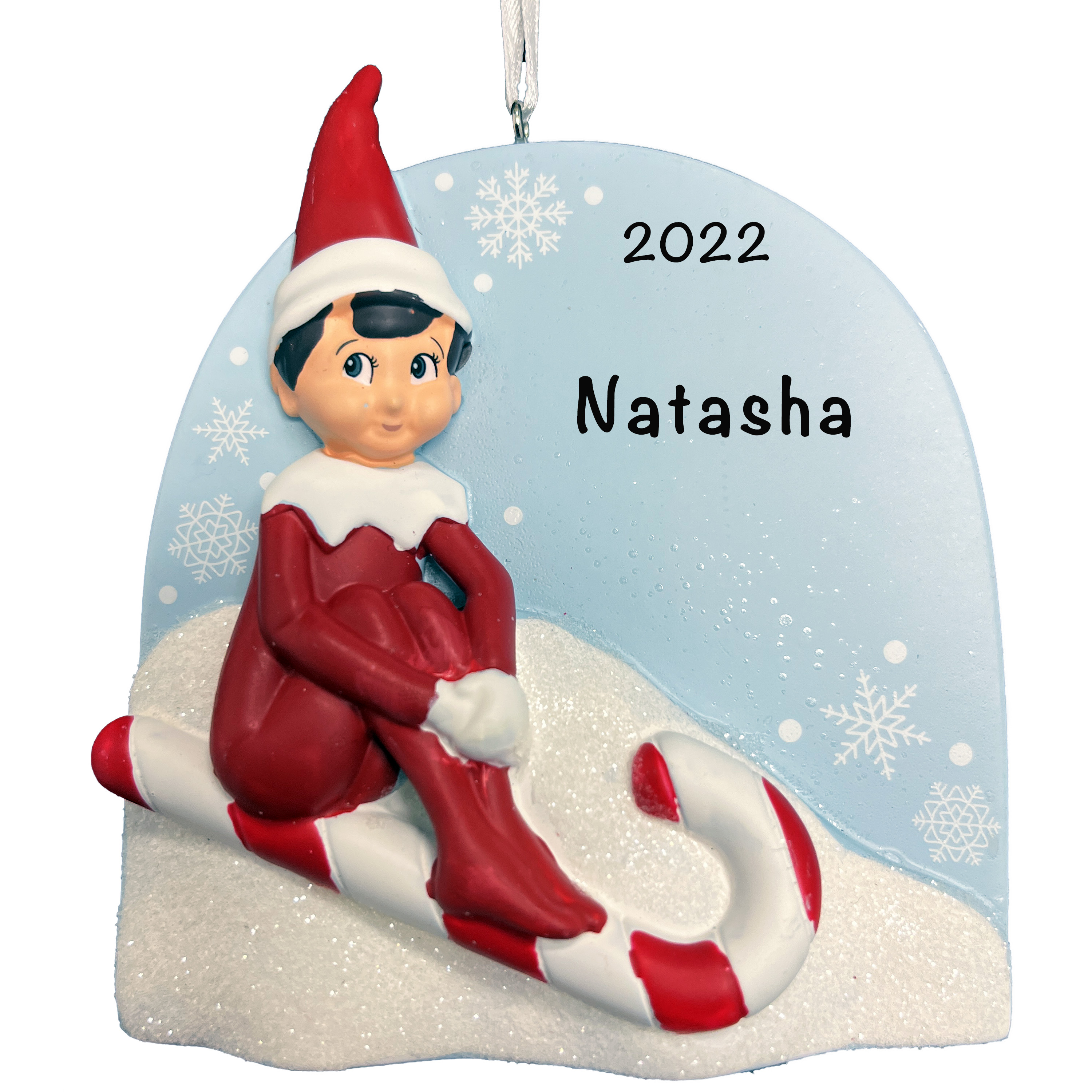 Elf On The Shelf Ornament - Personalized Elf on The Shelf Christmas Ornament