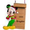 Mickey Mouse 3D Disney Personalized Christmas Ornament