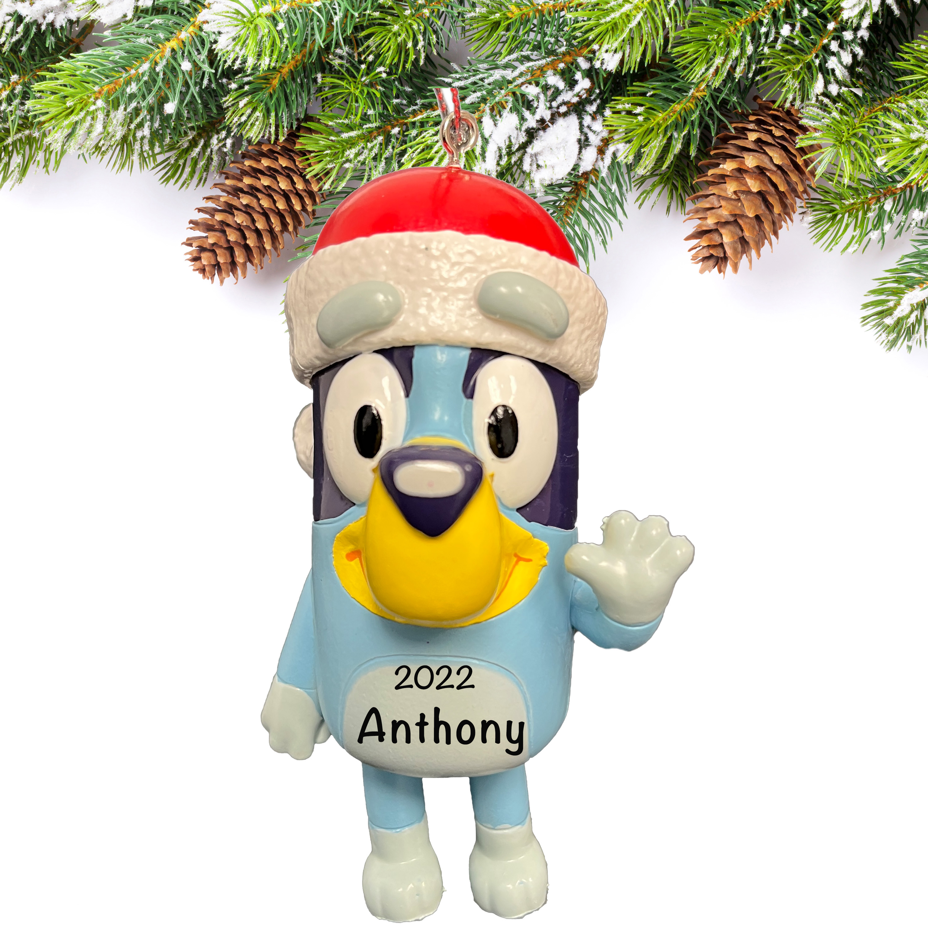 Bluey Personalized Christmas Ornament Licensed