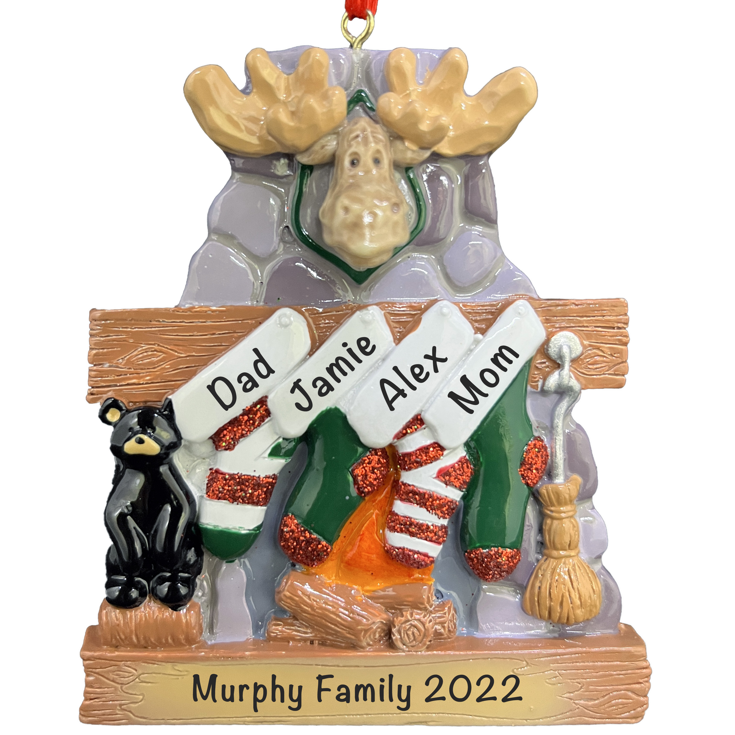Moose Family of 4 Ornament