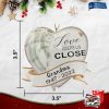 Memorial Ornament - Love Keeps Us Close RIP Personalized Christmas Ornament for Tree - Holiday Traditions Gift