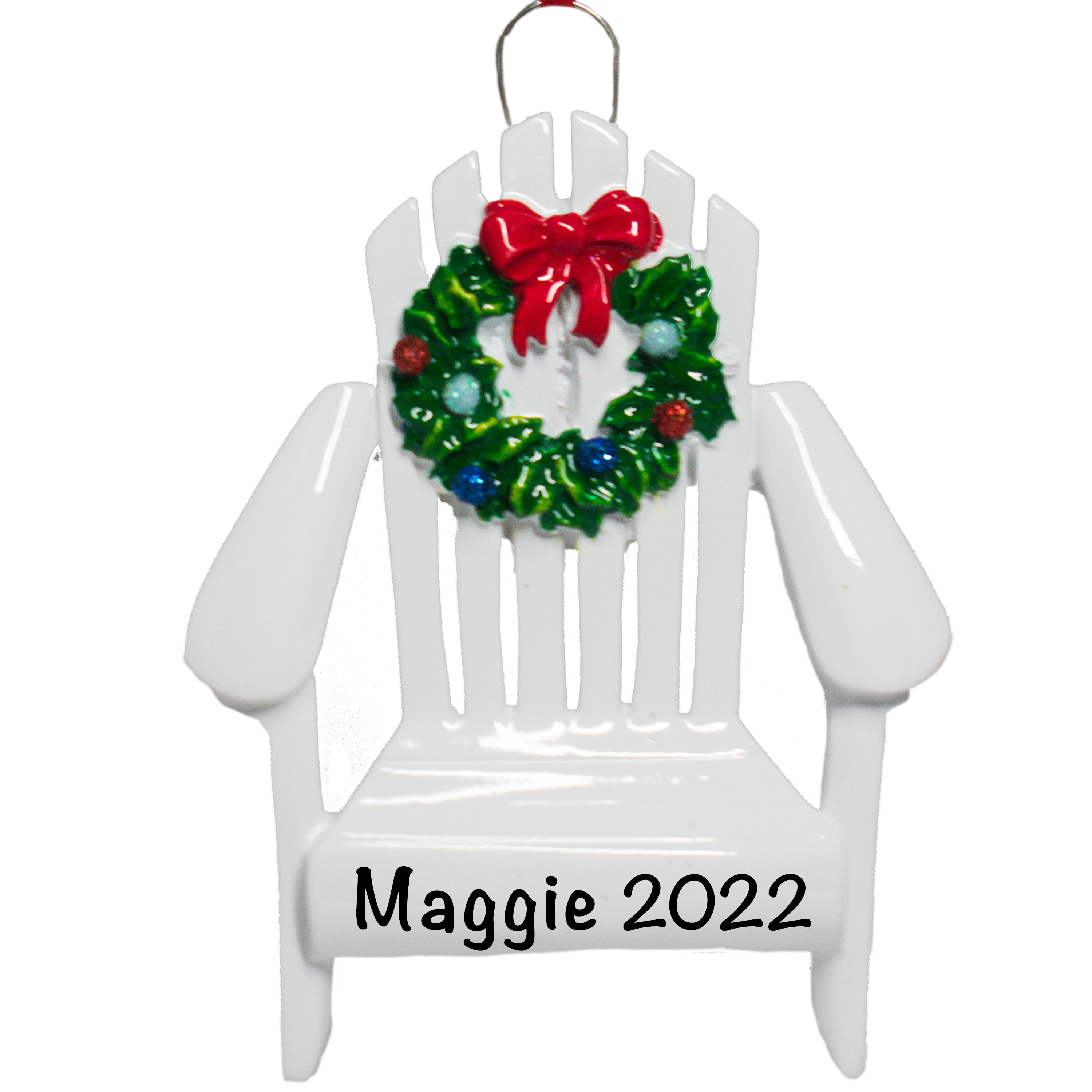 Adirondack Chair Personalized Christmas Ornament