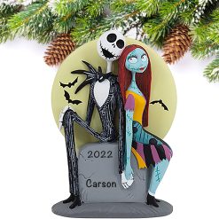 Jack Skellington and Sally Christmas Ornament