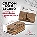 Red Kestrel Wood and Marble Custom Coasters