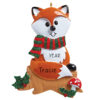 Fox Ornament - Personalized Fox Christmas Tree Ornament - Custom Gift Girls, Mom, Aunt - Custom Gift Personalized