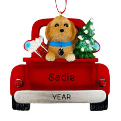Goldendoodle Ornament - Personalized Goldendoodle Ornament for Christmas Tree - Custom Goldendoodle Dog Gifts
