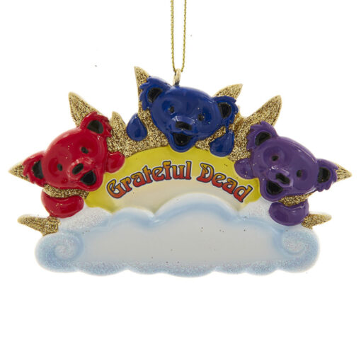 Grateful Dead Bears Personalized Ornament - Gift for 80s 90s Music Lover Man Woman - Custom Ornament - blank