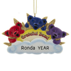 Grateful Dead Bears Personalized Ornament - Gift for 80s 90s Music Lover Man Woman - Custom Ornament - Personalized Grateful Dead Christmas Ornament - Custom Souvenir Grateful Dead - myornament.com