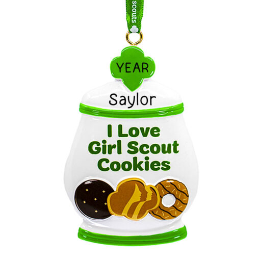 Girl Scout Ornament - Personalized Girl Scout Cookie Christmas Ornament for Tree - Custom Girl Scout Gifts - Personalized Girl Scout Christmas Ornament - myornament.com