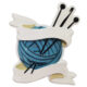 Knitting Yarn and Needles Personalized Christmas Ornament - Custom Gift for Mom Grandma - blank