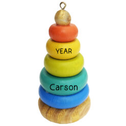 Baby Stacker Personalized Christmas Ornament - Holiday Traditions Gift for Babies, Todders, Boys, Girls, Newborns - website
