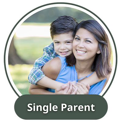 Single Parent Personalized Ornaments