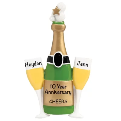 Cheers Champagne Personalized Ornament